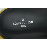 Louis Vuitton Pool Pillow Flat Comfort Mule Yellow Label Green Denim
