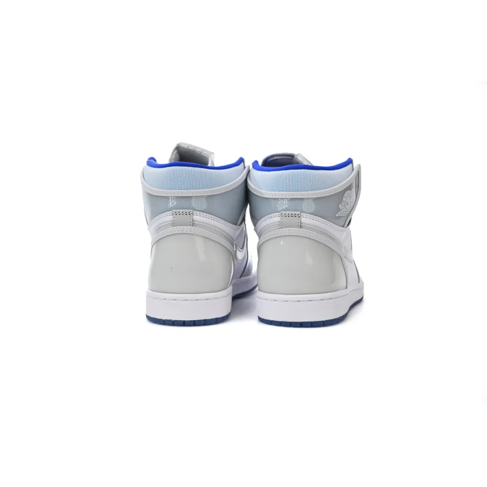 Air Jordan 1 Retro High Zoom White Racer Blue  CK6637-104