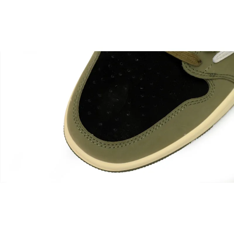  Air Jordan 1 Low OG "Black Olive" x Travis Scott DM7866-002
