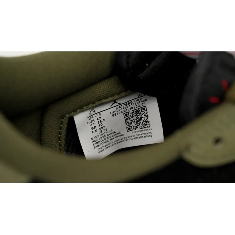  Air Jordan 1 Low OG "Black Olive" x Travis Scott DM7866-002