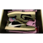  Air Jordan 1 Low OG "Black Olive" x Travis Scott DM7866-002