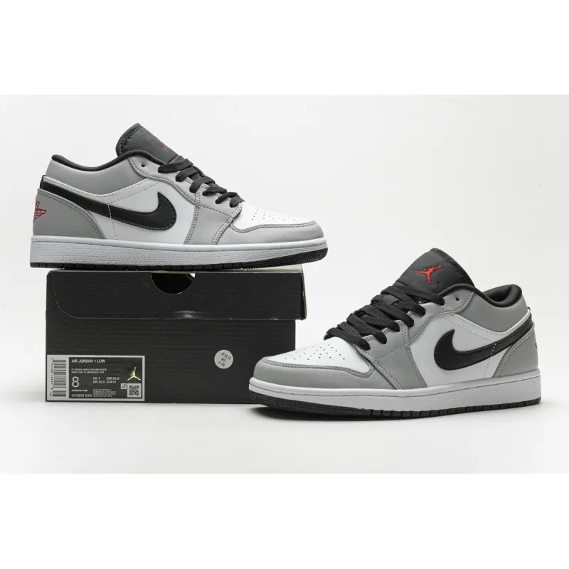 Air Jordan 1 Low Light Smoke Grey 553558-030