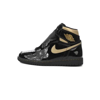 Air Jordan 1 Retro High Black Metallic Gold (2020) 555088-032 01