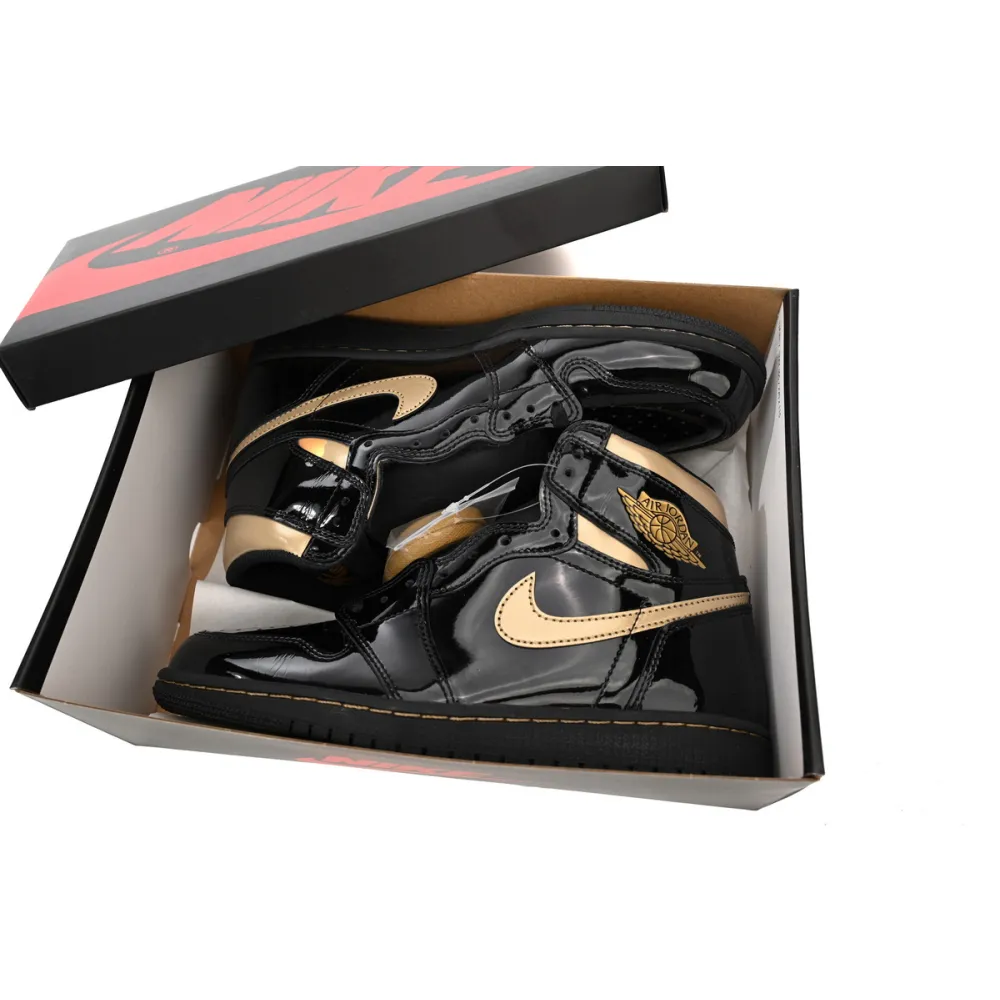 Air Jordan 1 Retro High Black Metallic Gold (2020) 555088-032