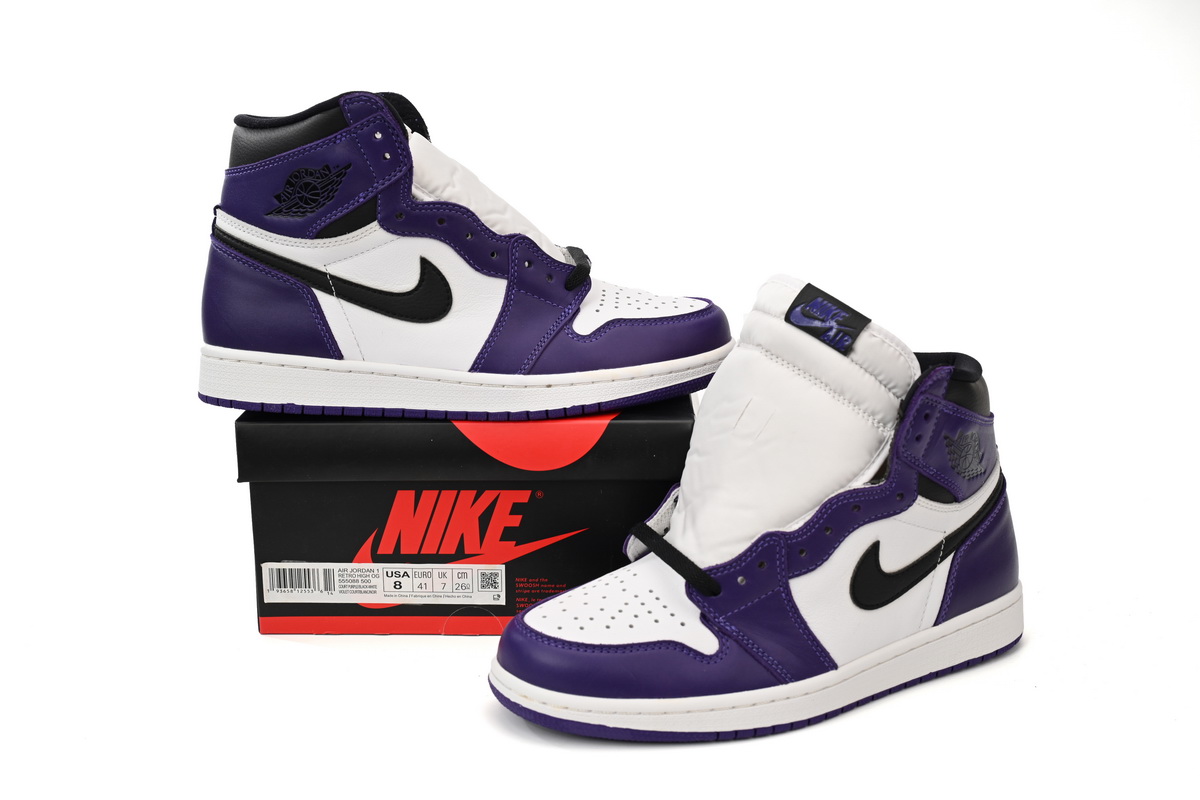 Air Jordan 1 Retro High Court Purple White 555088-500