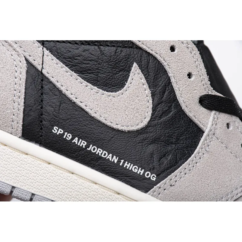 Air Jordan 1 Retro High Neutral Grey Hyper Crimson  555088-018 