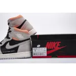 Air Jordan 1 Retro High Neutral Grey Hyper Crimson  555088-018 