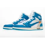 Air Jordan 1 Retro High Off-White University Blue AQ0818-148