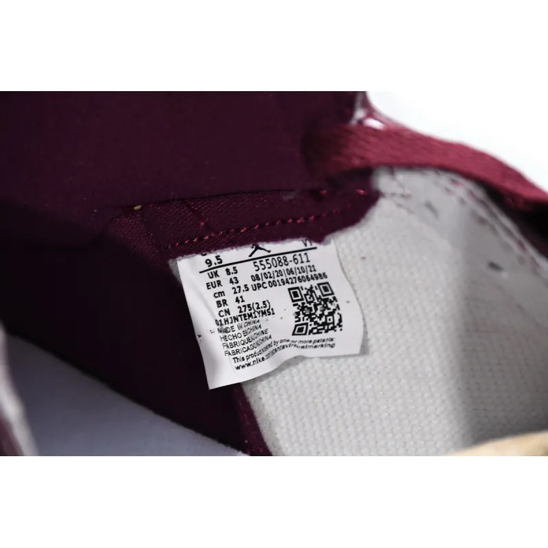 Air Jordan 1 Retro High OG Bordeaux  555088-611 