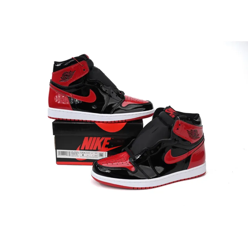 Air Jordan 1 Retro High OG Patent Bred 555088-063 