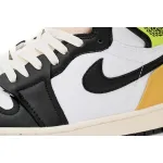 Air Jordan 1 Retro High White Black Volt University Gold  555088-118 