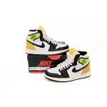 Air Jordan 1 Retro High White Black Volt University Gold  555088-118 