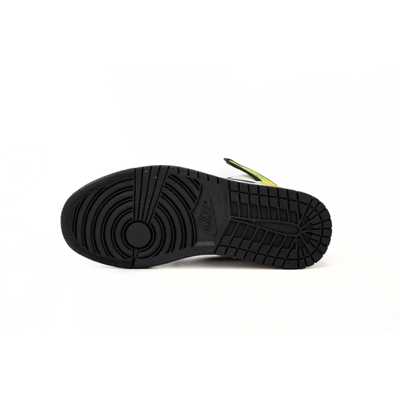 Air Jordan 1 Retro High White Black Volt University Gold  555088-118 
