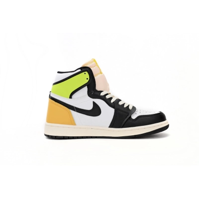 Air Jordan 1 Retro High White Black Volt University Gold  555088-118  02