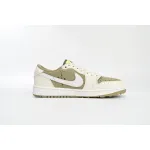 Air Jordan 1 Retro Low Golf Travis Scott Neutral Olive  FZ3124-200