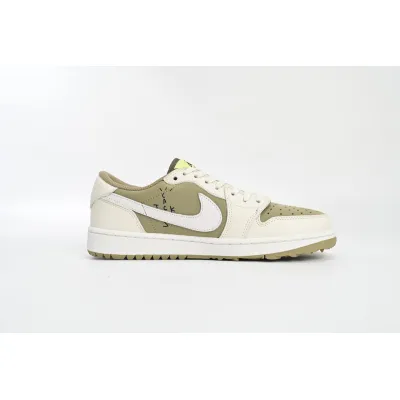 Air Jordan 1 Retro Low Golf Travis Scott Neutral Olive  FZ3124-200 02