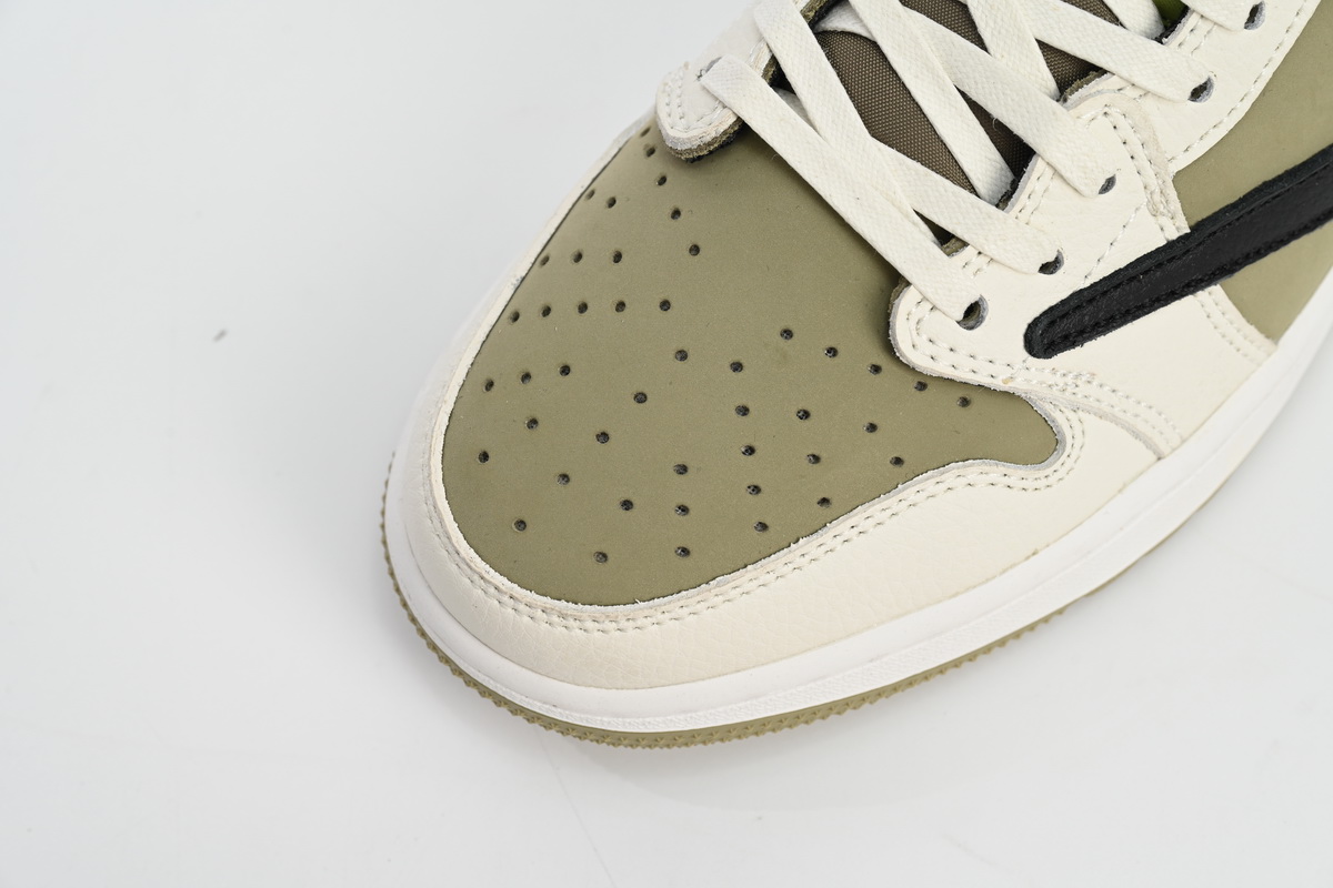 Air Jordan 1 Retro Low Golf Travis Scott Neutral Olive  FZ3124-200