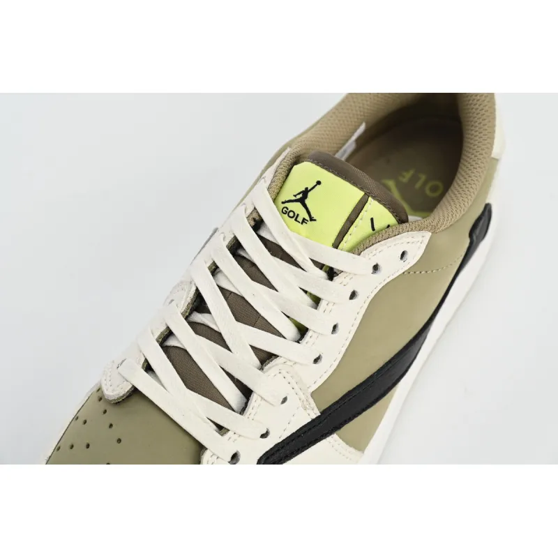 Air Jordan 1 Retro Low Golf Travis Scott Neutral Olive  FZ3124-200