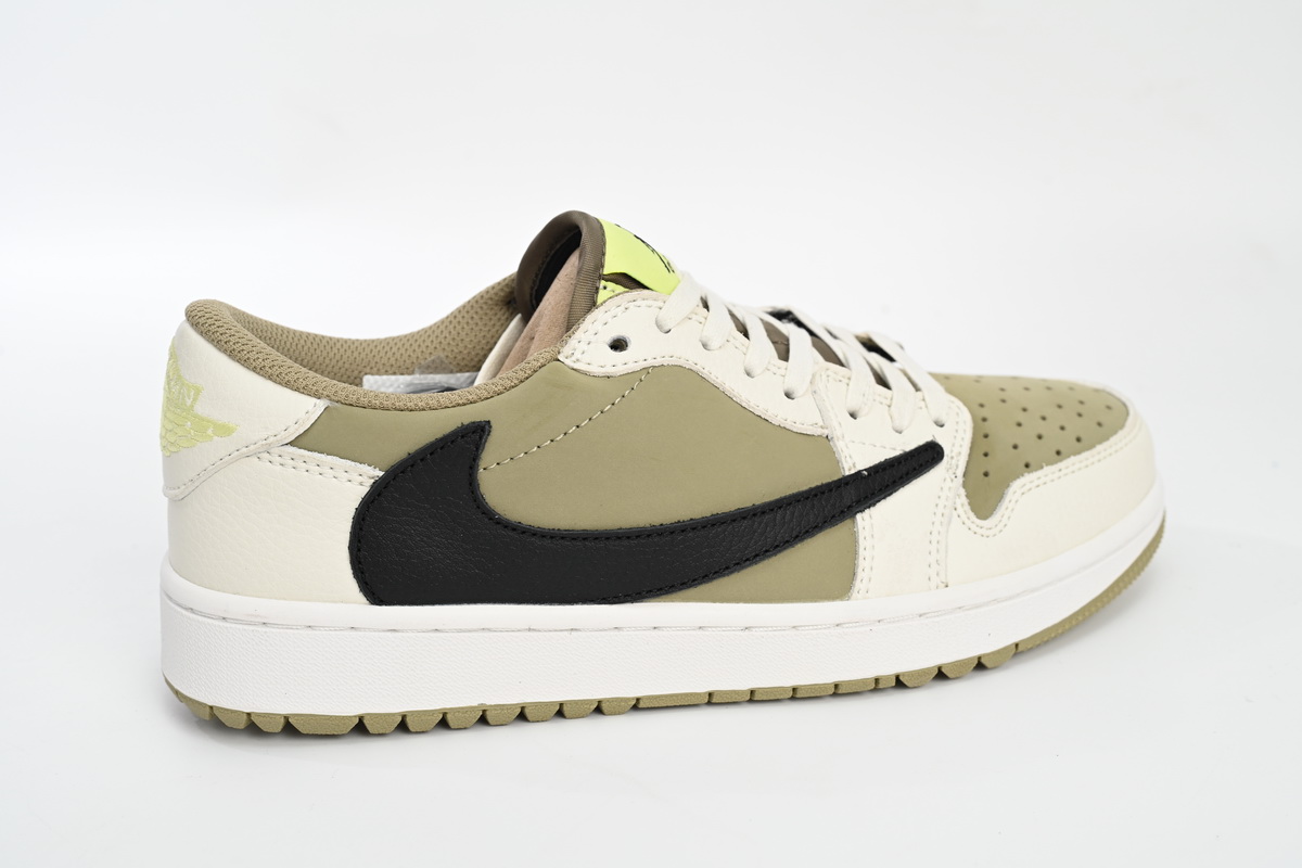 Air Jordan 1 Retro Low Golf Travis Scott Neutral Olive  FZ3124-200