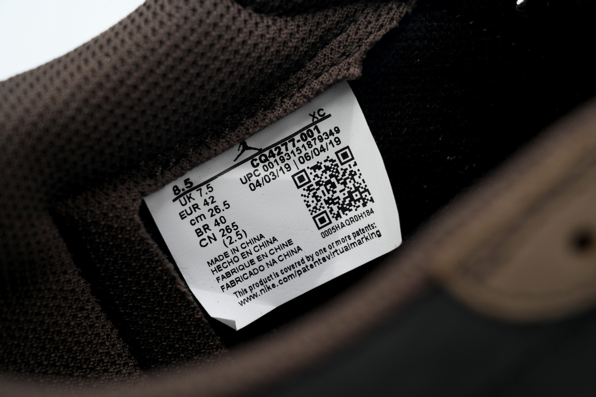 Air Jordan 1 Retro Low OG SP Travis Scott Mocha CQ4277-001