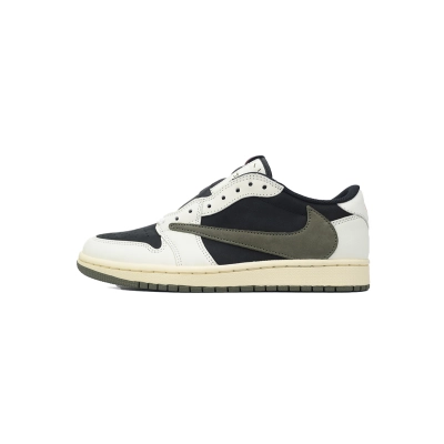 Air Jordan 1 Retro Low OG SP Travis Scott Olive (Women's)  DZ4137-106 01