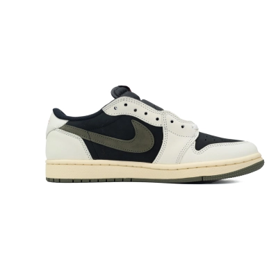 Air Jordan 1 Retro Low OG SP Travis Scott Olive (Women's)  DZ4137-106 02