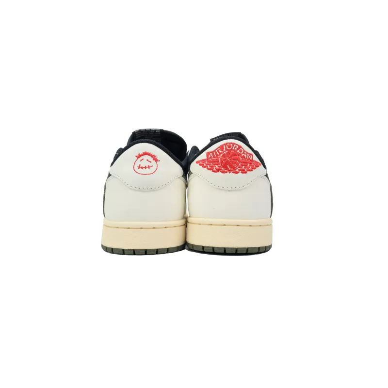 Air Jordan 1 Retro Low OG SP Travis Scott Olive (Women's)  DZ4137-106