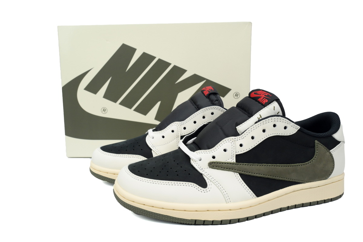 Air Jordan 1 Retro Low OG SP Travis Scott Olive (Women's)  DZ4137-106