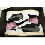 Air Jordan 1 Retro Low OG SP Travis Scott Olive (Women's)  DZ4137-106