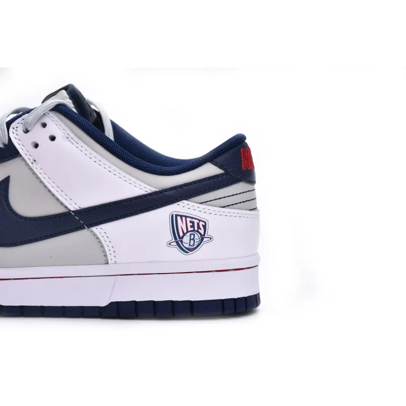 Nike Dunk Low EMB NBA 75th Anniversary Brooklyn Nets DD3363-001 