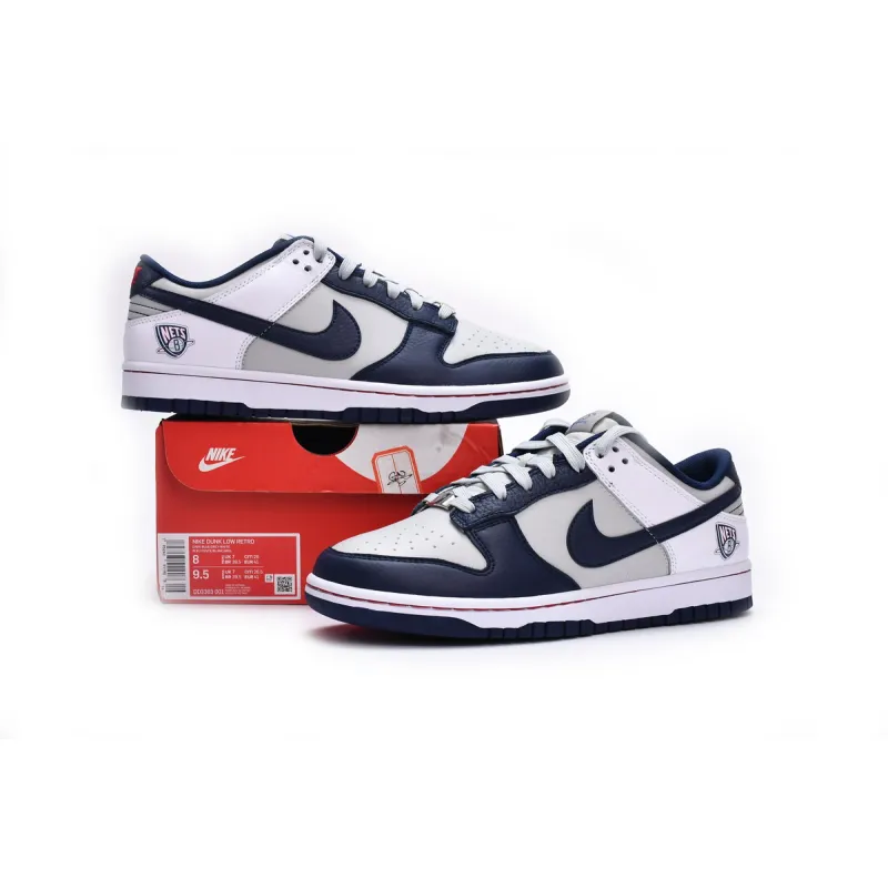 Nike Dunk Low EMB NBA 75th Anniversary Brooklyn Nets DD3363-001 