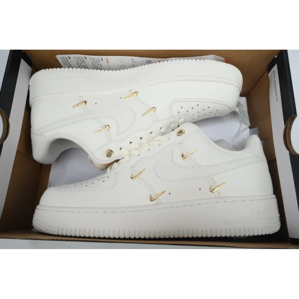Nike Air Force 1 '07 LX CN Sail Gold Mini Swooshes   FV3654-111