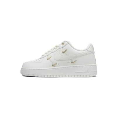 Nike Air Force 1 '07 LX CN Sail Gold Mini Swooshes   FV3654-111 01