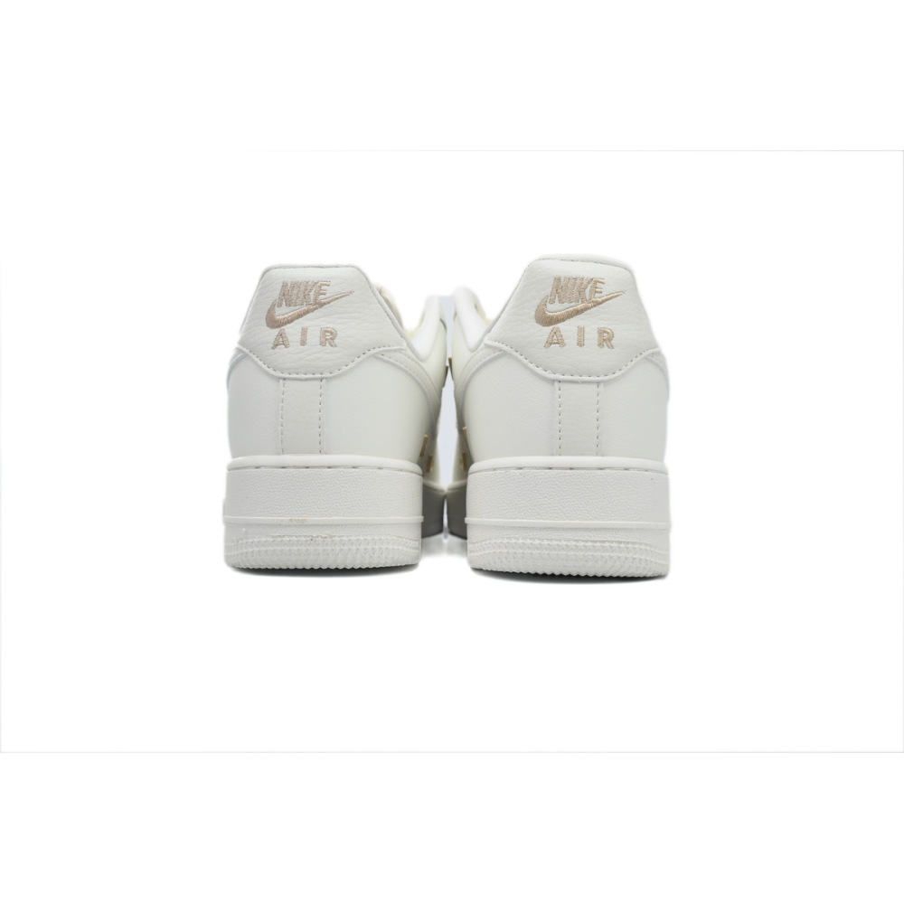 Nike Air Force 1 '07 LX CN Sail Gold Mini Swooshes   FV3654-111