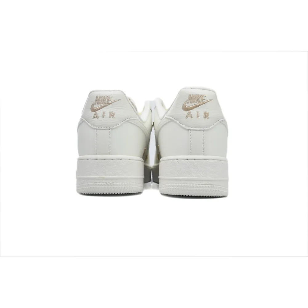 Nike Air Force 1 '07 LX CN Sail Gold Mini Swooshes   FV3654-111