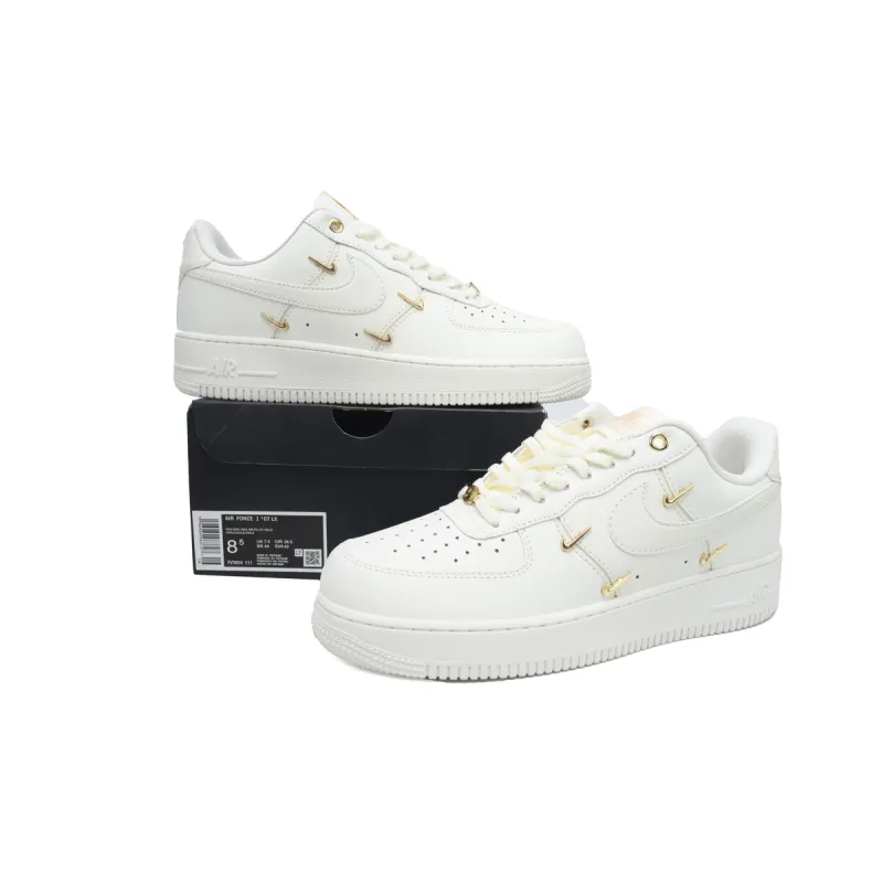 Nike Air Force 1 '07 LX CN Sail Gold Mini Swooshes   FV3654-111