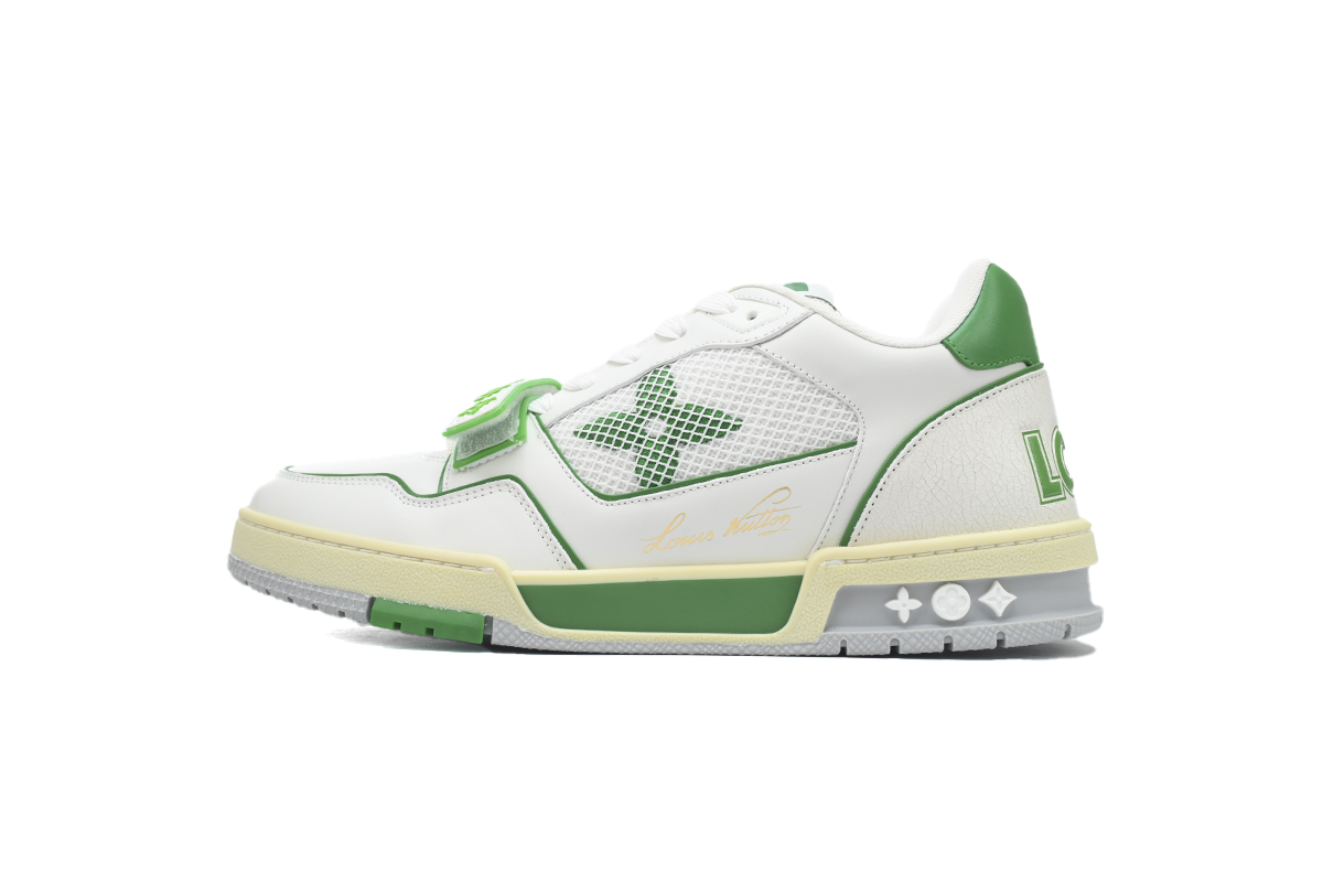 Louis Vuitton Trainer Green Mesh  1A98V1