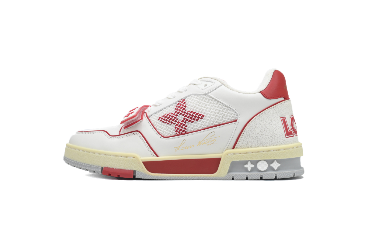 Louis Vuitton Trainer Red Mesh 1A98VL