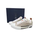 Dior B23 Skater Low Top Beige Dior Oblique Jacquard 3SN292ZUY_H100