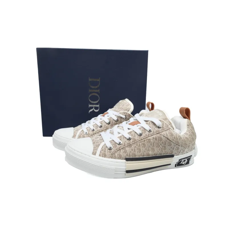Dior B23 Skater Low Top Beige Dior Oblique Jacquard 3SN292ZUY_H100