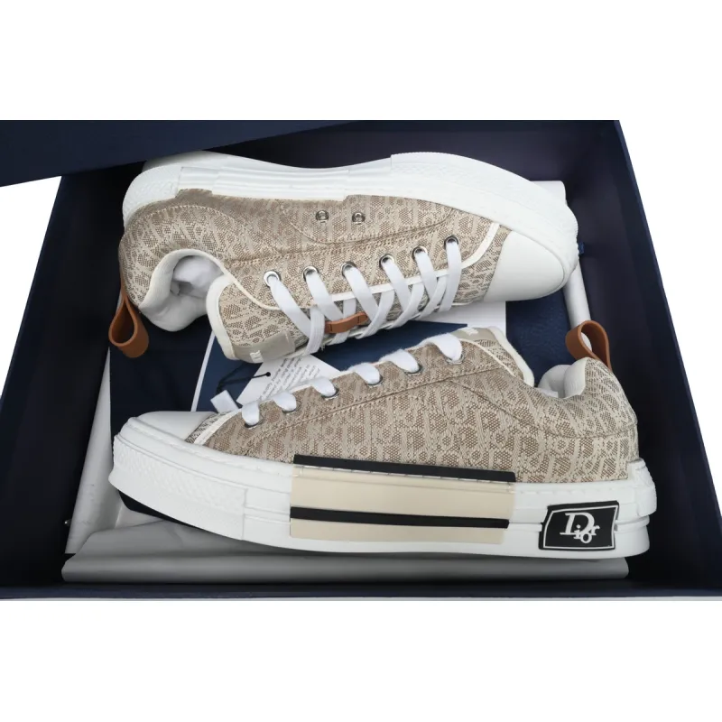 Dior B23 Skater Low Top Beige Dior Oblique Jacquard 3SN292ZUY_H100