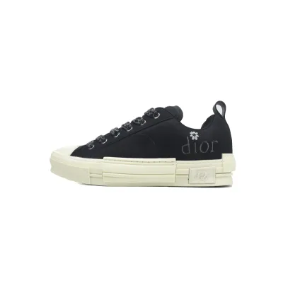 Dior B23 Skater Low Top ERL Black Cotton Canvas 3SN292ZWC_H968 01