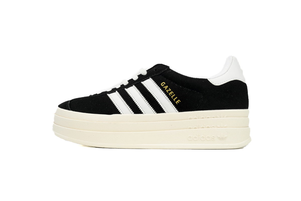 adidas Gazelle Bold Core Black White (Women's) HQ6912 