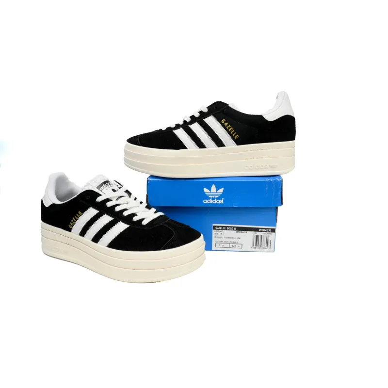 adidas Gazelle Bold Core Black White (Women's) HQ6912 