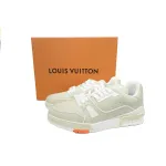  Louis Vuitton Trainer Grey Orange