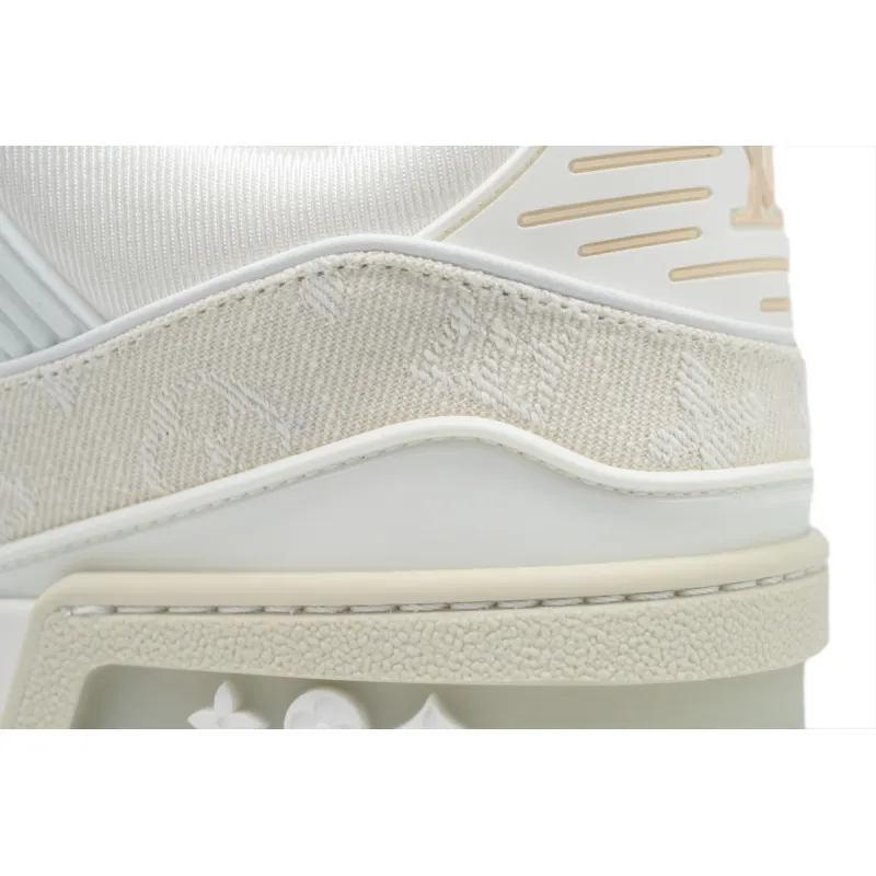 Louis Vuitton LV Trainer Beige Monogram Demin 1A8Z4W 