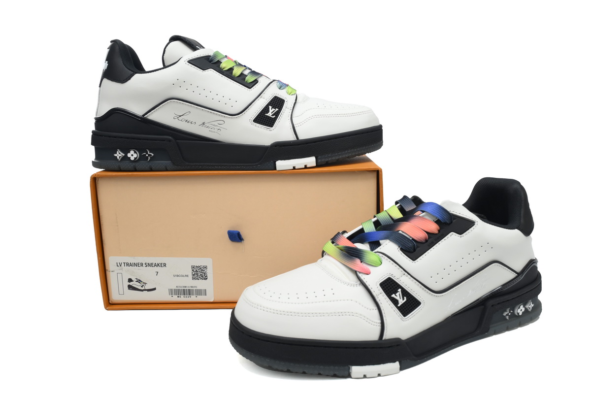 Louis Vuitton LV Trainer Black White 1A9ADA