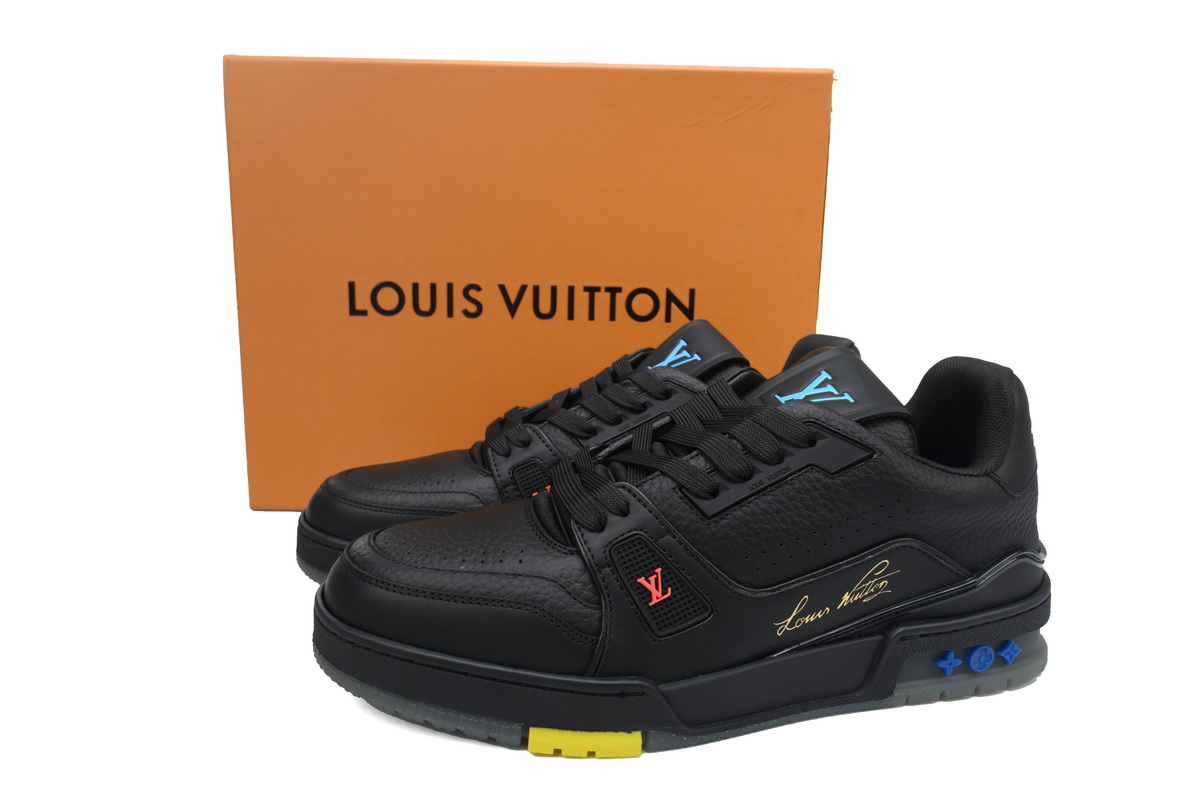 Louis Vuitton Trainer Black Signature 1A8ZQJ