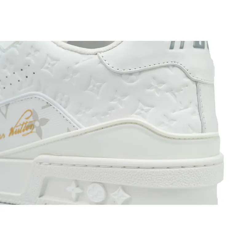 Louis Vuitton Trainer White  Signature 1A8WAY