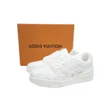 Louis Vuitton Trainer White  Signature 1A8WAY